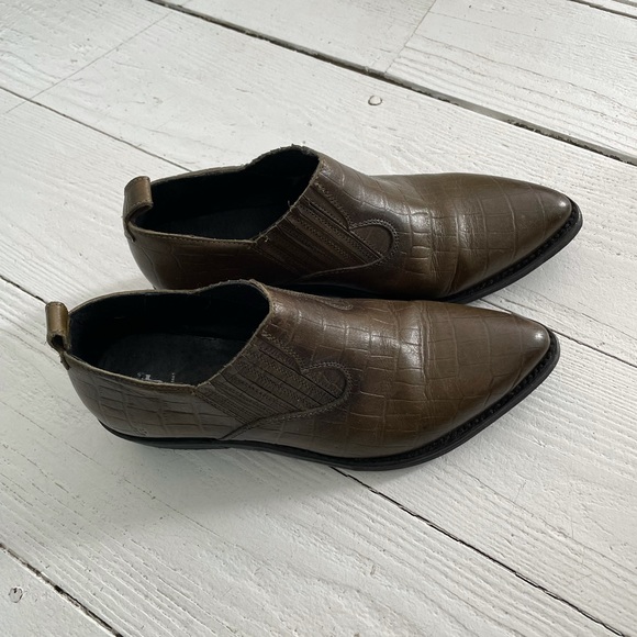 Frye green leather western booties - Picture 2 of 7